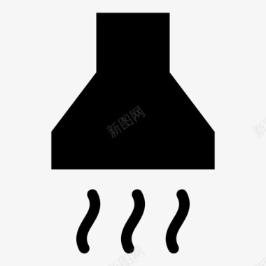 烟囱通风柜厨房图标图标