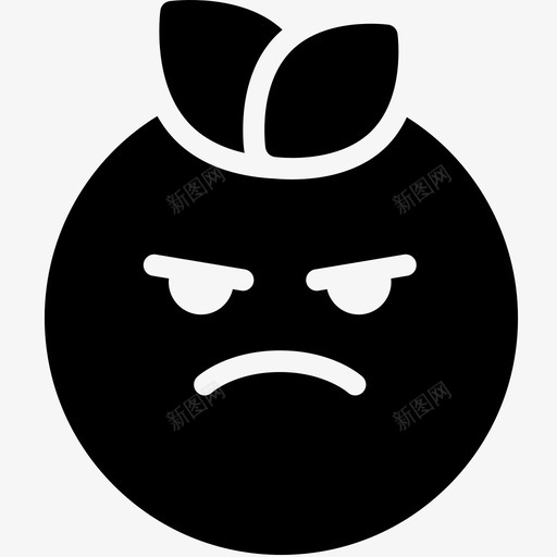 疯狂表情情绪图标svg_新图网 https://ixintu.com 情绪 感觉 水果表情符号 疯狂 脸 表情