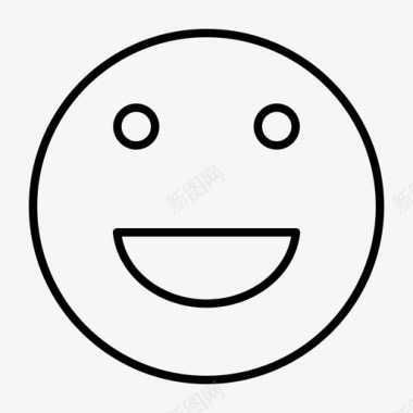 开心的脸表情符号脸图标图标