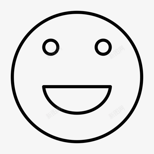 开心的脸表情符号脸图标svg_新图网 https://ixintu.com 开心的脸 脸 表情符号