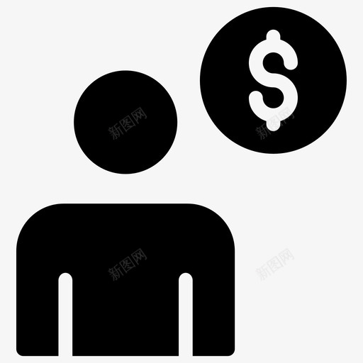 帐户银行美元图标svg_新图网 https://ixintu.com 帐户 用户 用户界面标志符号图标 美元 配置文件 银行