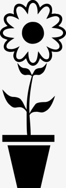 花盆花图标图标