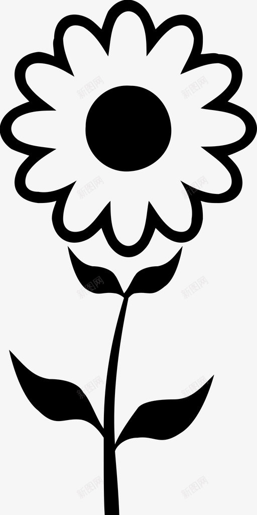 花盆花图标svg_新图网 https://ixintu.com 花 花盆