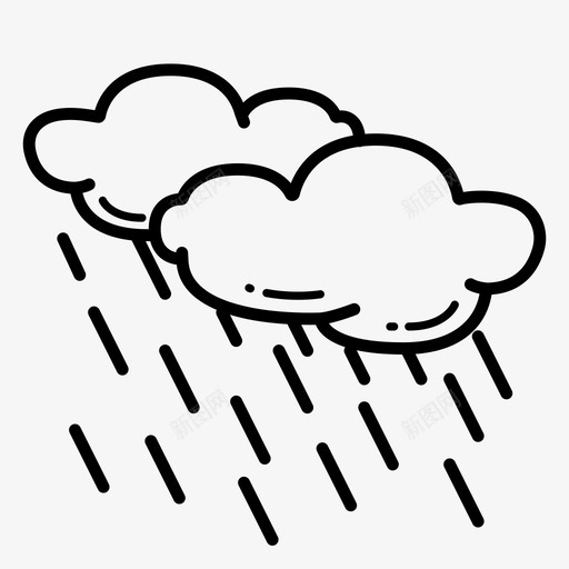 下雨厄运白天图标svg_新图网 https://ixintu.com 下雨 厄运 天气 天气自然 白天