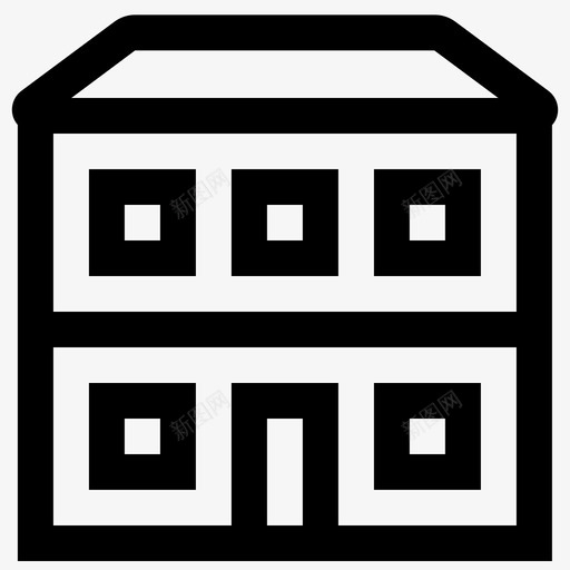 住宅地产图标svg_新图网 https://ixintu.com 住宅 地产