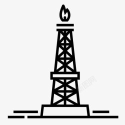 油田钻机石油钻机钻机天然气图标高清图片