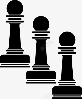 国际象棋棋子体育图标图标