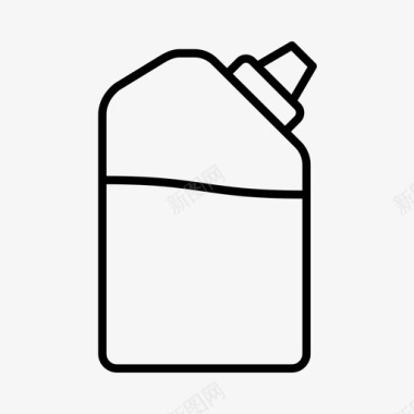 油瓶子清洁剂图标图标