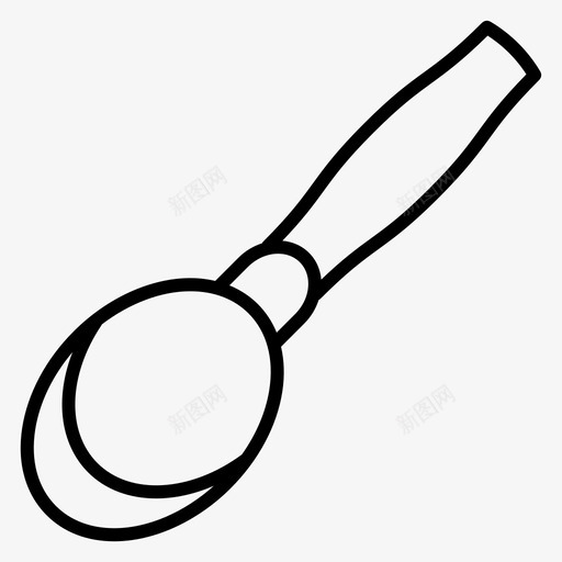 勺子餐具厨房用具图标svg_新图网 https://ixintu.com 勺子 厨房用具 餐具