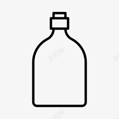 酒瓶饮料空瓶图标图标