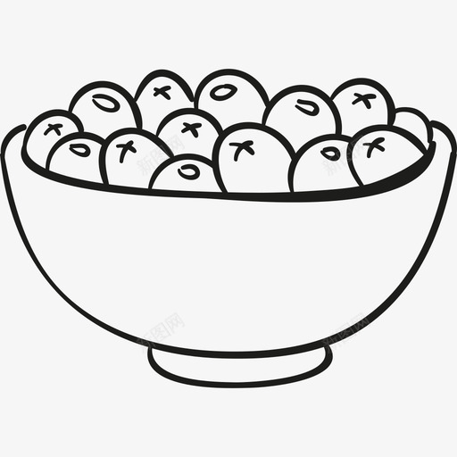一碗橄榄食物小酒馆和餐厅图标svg_新图网 https://ixintu.com 一碗橄榄 小酒馆和餐厅 食物