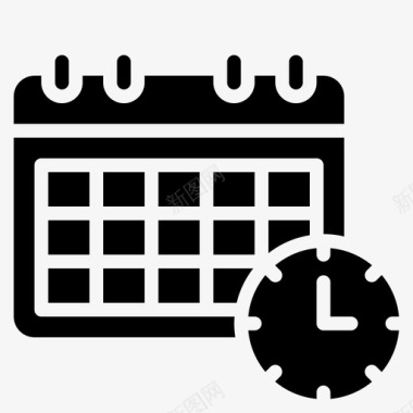 日历交货计划日期时间图标图标