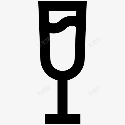 香槟干杯饮料图标svg_新图网 https://ixintu.com 干杯 杯子 饮料 香槟