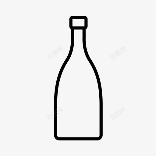 酒瓶酒类饮料图标svg_新图网 https://ixintu.com 汽酒 点心 酒瓶 酒类 面包房 饮料 香槟