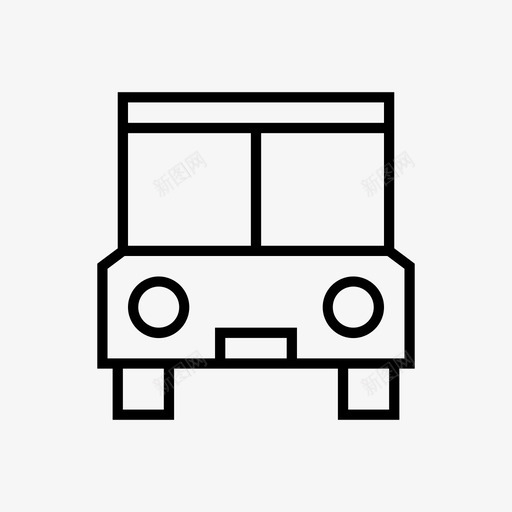 旅游巴士汽车交通工具图标svg_新图网 https://ixintu.com 交通工具 学院 旅游巴士 汽车