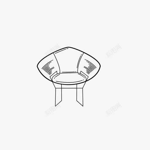 椅子名牌椅子图标svg_新图网 https://ixintu.com 名牌椅子 椅子