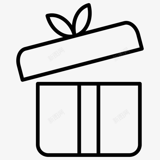 礼物生日礼物盒子图标svg_新图网 https://ixintu.com 派对薄 生日礼物 盒子 礼物 礼盒