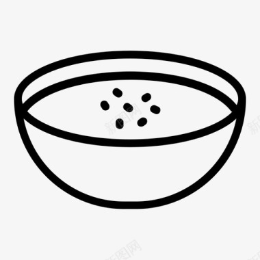 汤碗烹饪图标图标
