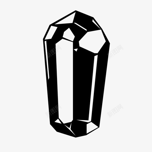 水晶材料矿石图标svg_新图网 https://ixintu.com 天然矿石 奇幻套装 材料 水晶 石头 矿石