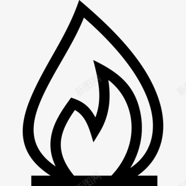 燃烧气体火焰气体图标图标