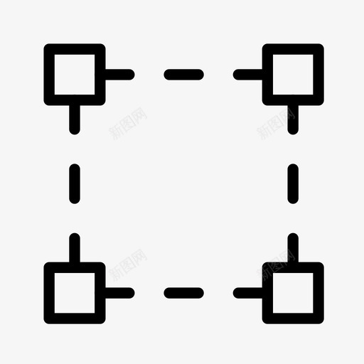 变换框对齐形状图标svg_新图网 https://ixintu.com 变换框 对齐 对齐和排序 形状 排序