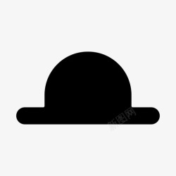 圆筒帽大礼帽圆筒帽绅士图标高清图片