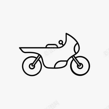 摩托车自行车旅游图标图标