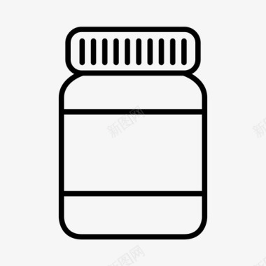 罐子瓶子容器图标图标