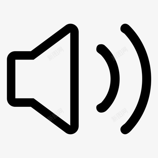视频_音量svg_新图网 https://ixintu.com 视频_音量