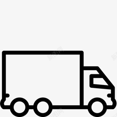 重型货车送货hgv图标图标