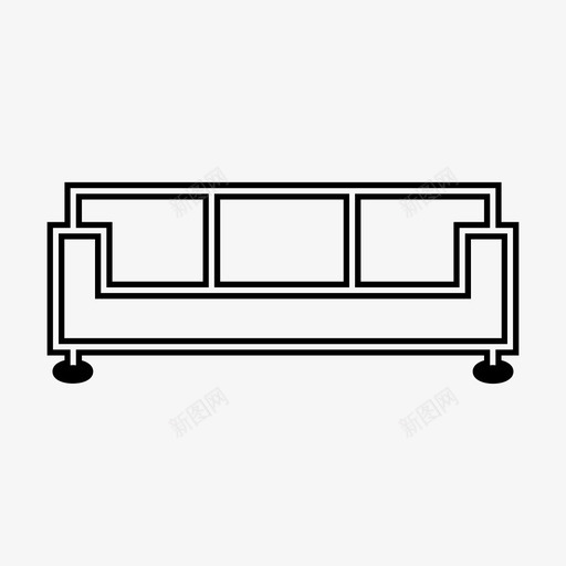沙发内饰座椅图标svg_新图网 https://ixintu.com 内饰 座椅 沙发 沙发内饰