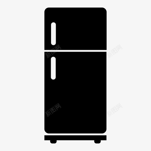 冰箱冰厨房图标svg_新图网 https://ixintu.com 储藏室 冰 冰箱 厨房 厨房用品