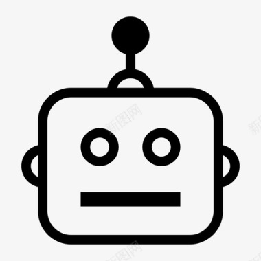 机器人人工智能助手图标图标