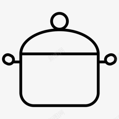 锅容器炊具图标图标