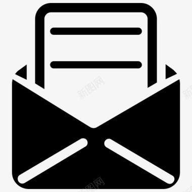 帐单电子邮件信封图标图标