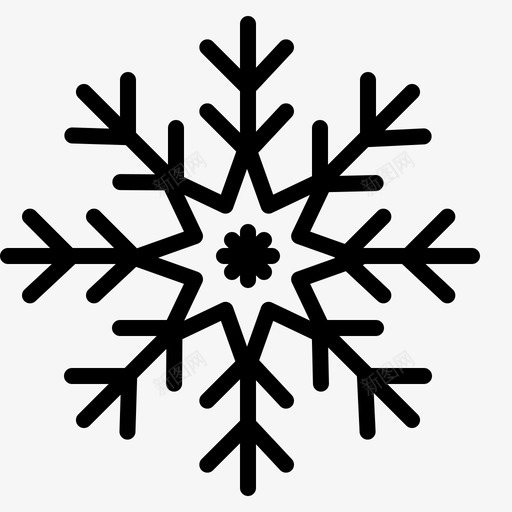 雪花寒冷天气预报图标svg_新图网 https://ixintu.com 下雪 天气 天气预报 寒冷 雪花