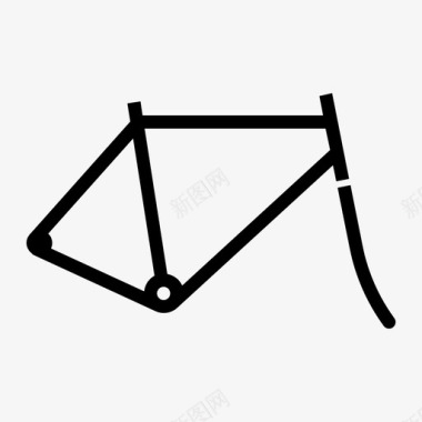 自行车车架车架叉子图标图标