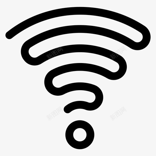 wifi信号通信线路第5卷图标svg_新图网 https://ixintu.com wifi信号 通信线路第5卷