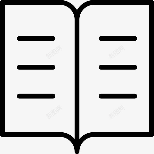 菜单书籍阅读图标svg_新图网 https://ixintu.com 书籍 菜单 超级简单图标 阅读