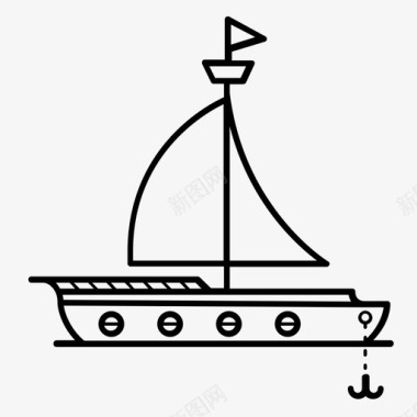 船海运运输图标图标