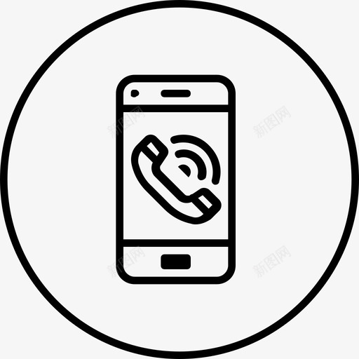 呼叫通信设备图标svg_新图网 https://ixintu.com 呼叫 客户支持专线 电话 设备 通信