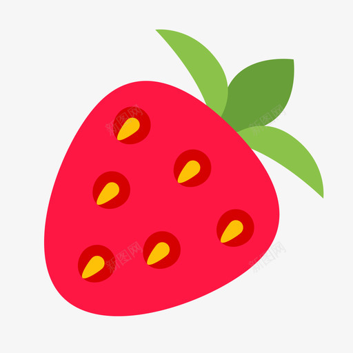 Strawberrysvg_新图网 https://ixintu.com Strawberry 填充 多色