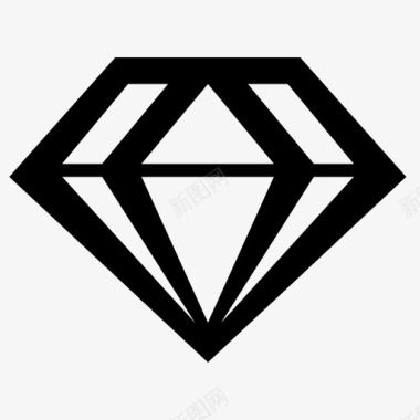 钻石珠宝求婚图标图标