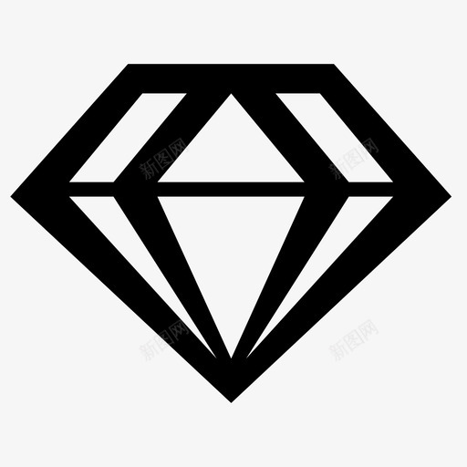 钻石珠宝求婚图标svg_新图网 https://ixintu.com 戒指 求婚 珠宝 红宝石 钻石