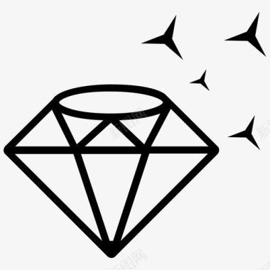 宝石钻石投资图标图标