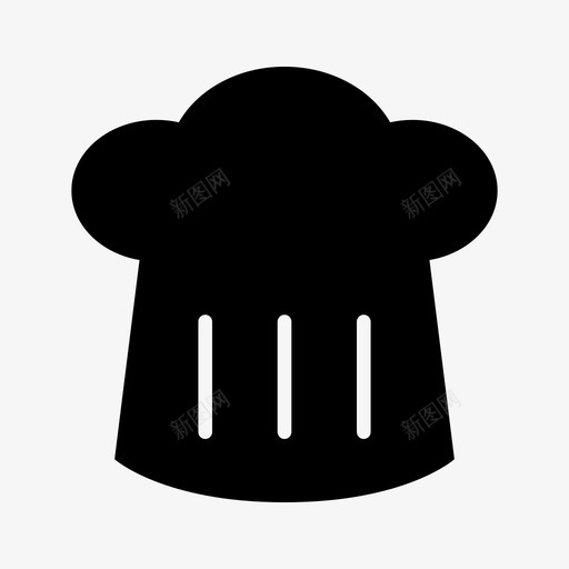 厨师帽服装工作图标svg_新图网 https://ixintu.com 专业 厨师帽 工作 服装 玩具 餐厅