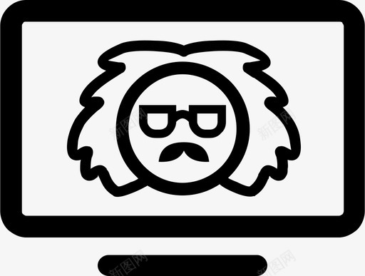 知识天才智慧图标svg_新图网 https://ixintu.com 天才 头脑 学识 录像带 智慧 知识