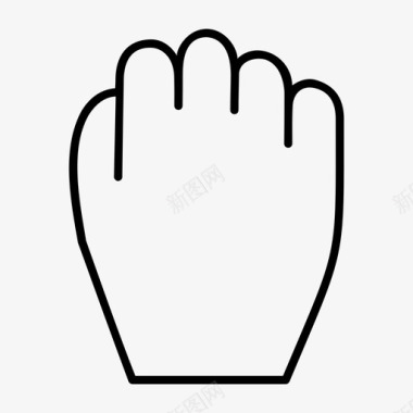 拳头手指手势图标图标