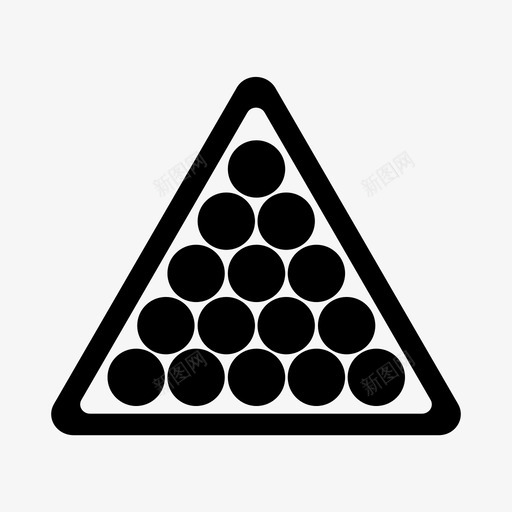 台球三角形台球球图标svg_新图网 https://ixintu.com 台球三角形 台球球