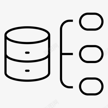 托管架构数据图标图标